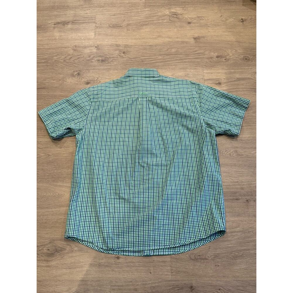 Ariat Pro Series Short Sleeve Button Down Blue/Green Gingham Plaid Men’s XL - Picture 8 of 8
